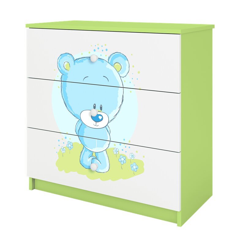 Roheline Dresser Babydreams kaisukaru hind ja info | Kummutid | kaup24.ee