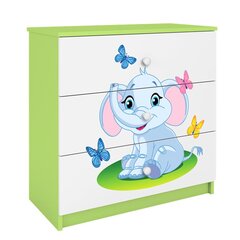 Roheline Dresser Babydreams elevant hind ja info | Kummutid | kaup24.ee