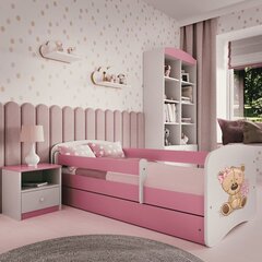 Babydreams розовая кровать с ящиком, без матраса 180/80 цена и информация | Детские кровати | kaup24.ee