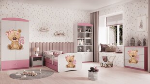 Babydreams розовая кровать с ящиком, без матраса 160/80 цена и информация | Детские кровати | kaup24.ee