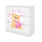 Valge Dresser Babydreams kaisukaru hind ja info | Kummutid | kaup24.ee