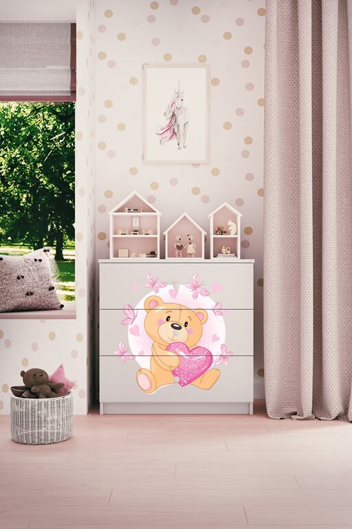 Valge Dresser Babydreams kaisukaru hind ja info | Kummutid | kaup24.ee