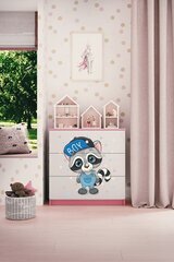 Розовый комод Babydreams енот цена и информация | Комоды | kaup24.ee