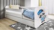 Valge voodi babydreams sahtliga, madratsiga 140/70 hind ja info | Voodid | kaup24.ee