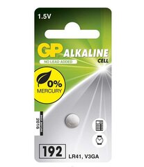 GP leelispatarei 1,5V LR41/V3GA 1ks hind ja info | Patareid | kaup24.ee