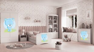 Кровать babydreams белая без ящика, с матрасом 140/70 цена и информация | Кровати | kaup24.ee