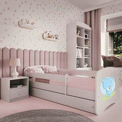 Кровать babydreams белая без ящика, с матрасом 180/80 цена и информация | Кровати | kaup24.ee