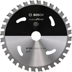 Saeketas Bosch 150 x 20 x 1,6 mm z32 - Standard for Steel hind ja info | Käsitööriistad | kaup24.ee