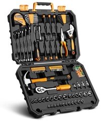 Deko Tools DKMT128 tööriistakomplekt, 128 tk hind ja info | Käsitööriistad | kaup24.ee