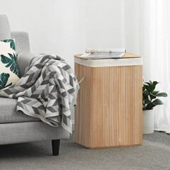 Отдельностоящая корзина для белья Wide Decor, 72л, оттенки коричневого и бежевого цена и информация | Аксессуары для ванной комнаты | kaup24.ee