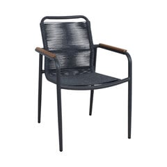 Садовый стул Home4you Nebo, 58x63x87 см, серый цена и информация | Садовые стулья, кресла, пуфы | kaup24.ee