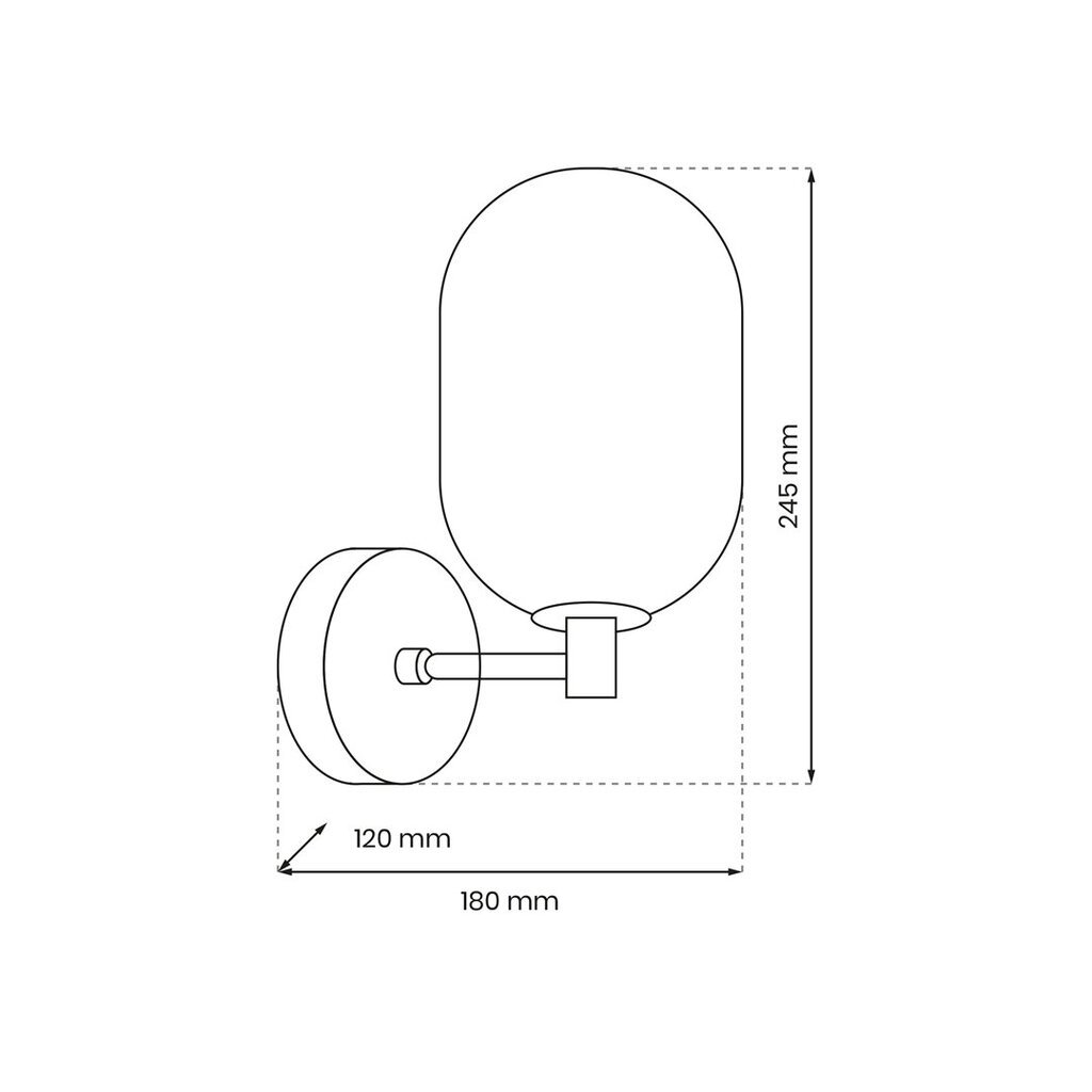 seinalamp alias 1xe14 hind ja info | Seinavalgustid | kaup24.ee