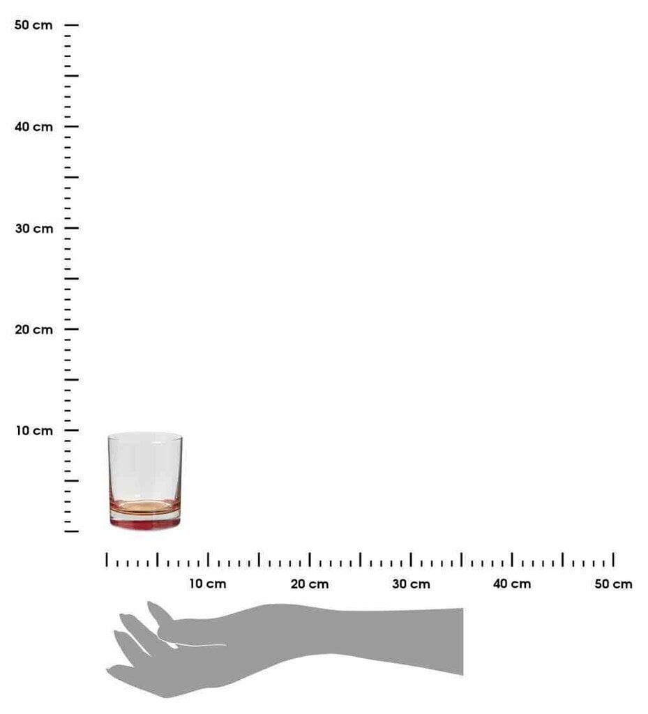 Komplekt 6 värvilist klaasi 300 ml Vastupidavast klaasist klaaside komplekt, mis sobib külmade jookide ja jookide serveerimiseks. hind ja info | Klaasid, tassid ja kannud | kaup24.ee