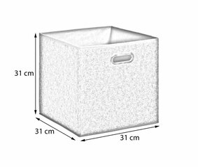 Kott asjade jaoks, 31x31x31 cm hind ja info | Hoiukastid ja -korvid | kaup24.ee