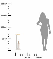 Valge bambo harja statiiv hind ja info | Vannitoa sisustuselemendid ja aksessuaarid | kaup24.ee