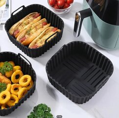 Reusable ya dzodzoe fryer silicone liner + disposable liners, 50 pcs. hind ja info | Ahjuvormid ja küpsetustarvikud | kaup24.ee