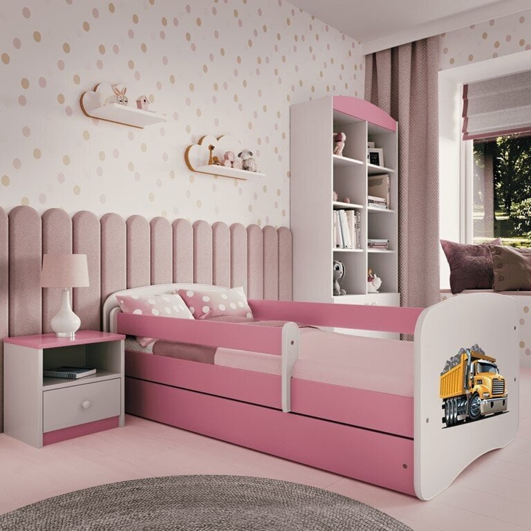 Babydreams roosa sahtliga voodi, madratsiga 160/80 цена и информация | Lastevoodid | kaup24.ee