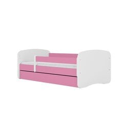 Babydreams розовая кровать с выдвижным ящиком и матрасом 160/80 цена и информация | Детские кровати | kaup24.ee