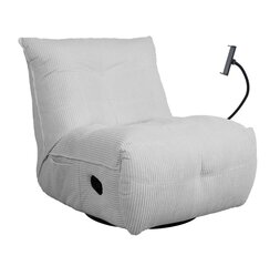 Кресло-реклайнер Home4you, 82x100x92 см, белый цена и информация | Кресла в гостиную | kaup24.ee