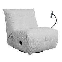 Tugitool - recliner Home4you, 82x100x92 cm, valge hind ja info | Tugitoolid ja tugitoolvoodid | kaup24.ee