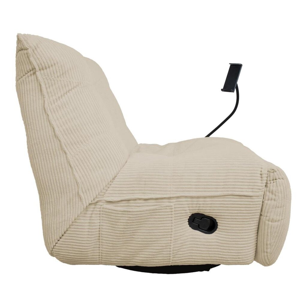 Tugitool - recliner Home4you, 82x100x92 cm, valge hind ja info | Tugitoolid ja tugitoolvoodid | kaup24.ee