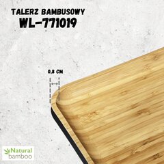 WILMAX Бамбуковая тарелка 15x15 см - набор из 6 шт. цена и информация | Посуда, тарелки, обеденные сервизы | kaup24.ee