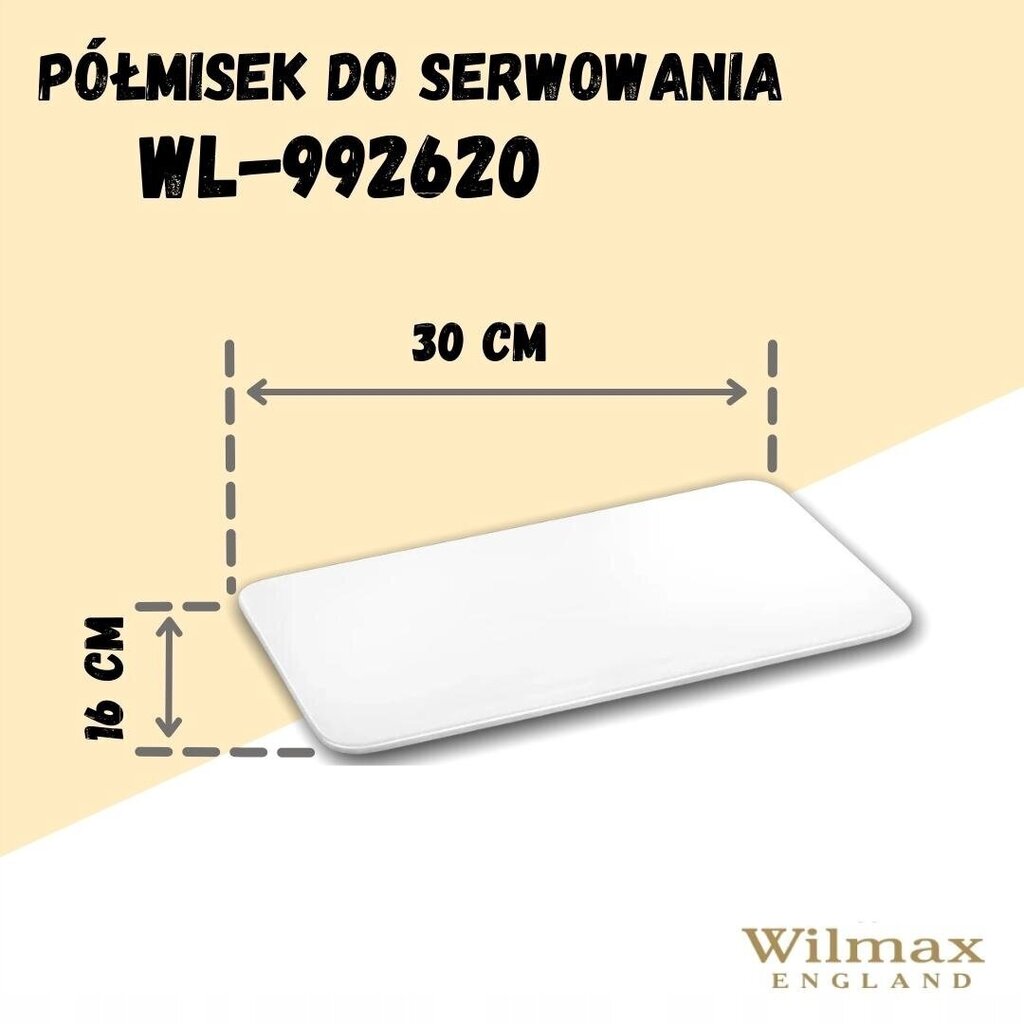 Wilmax taldrik, 30 cm цена и информация | Lauanõud ja kööginõud | kaup24.ee