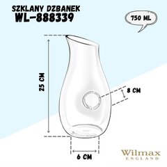 Wilmax kann, 750 ml hind ja info | Klaasid, tassid ja kannud | kaup24.ee