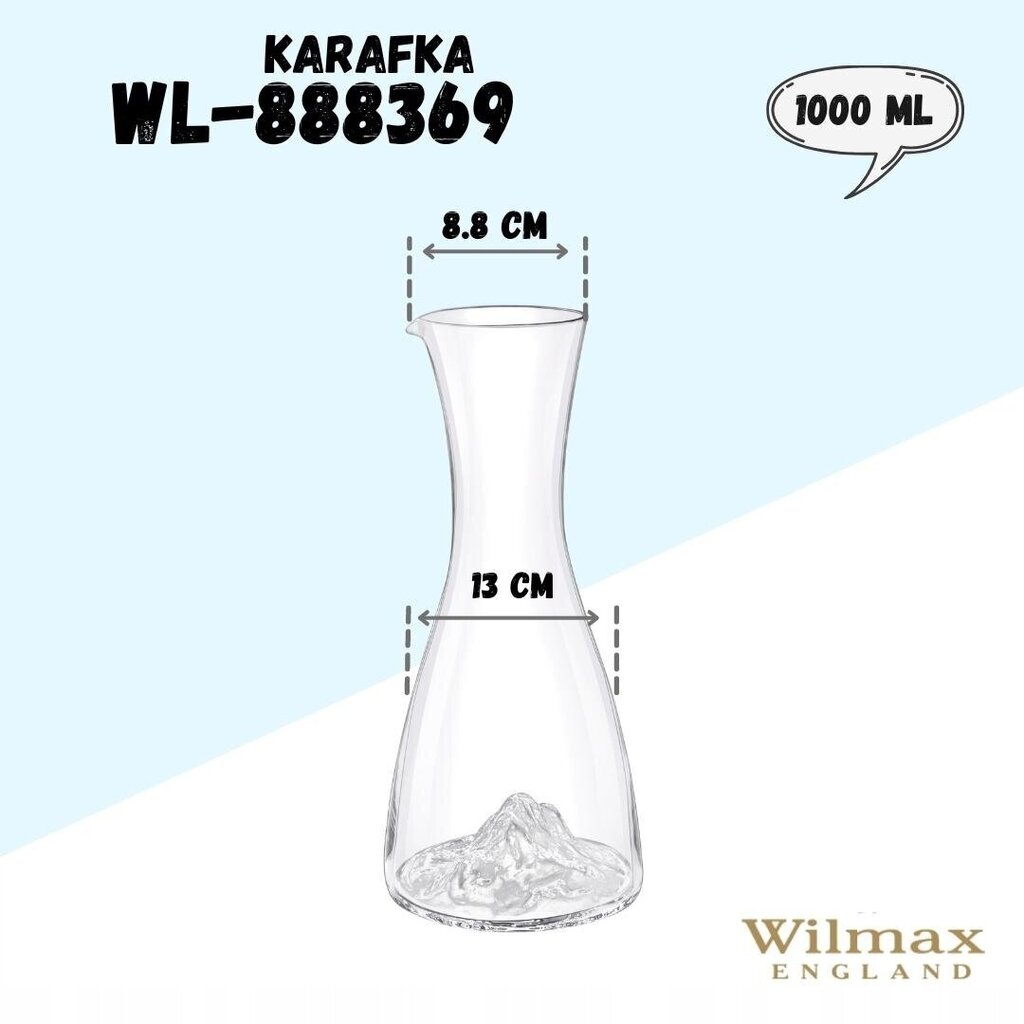 Wilmax kann, 1000 ml hind ja info | Klaasid, tassid ja kannud | kaup24.ee