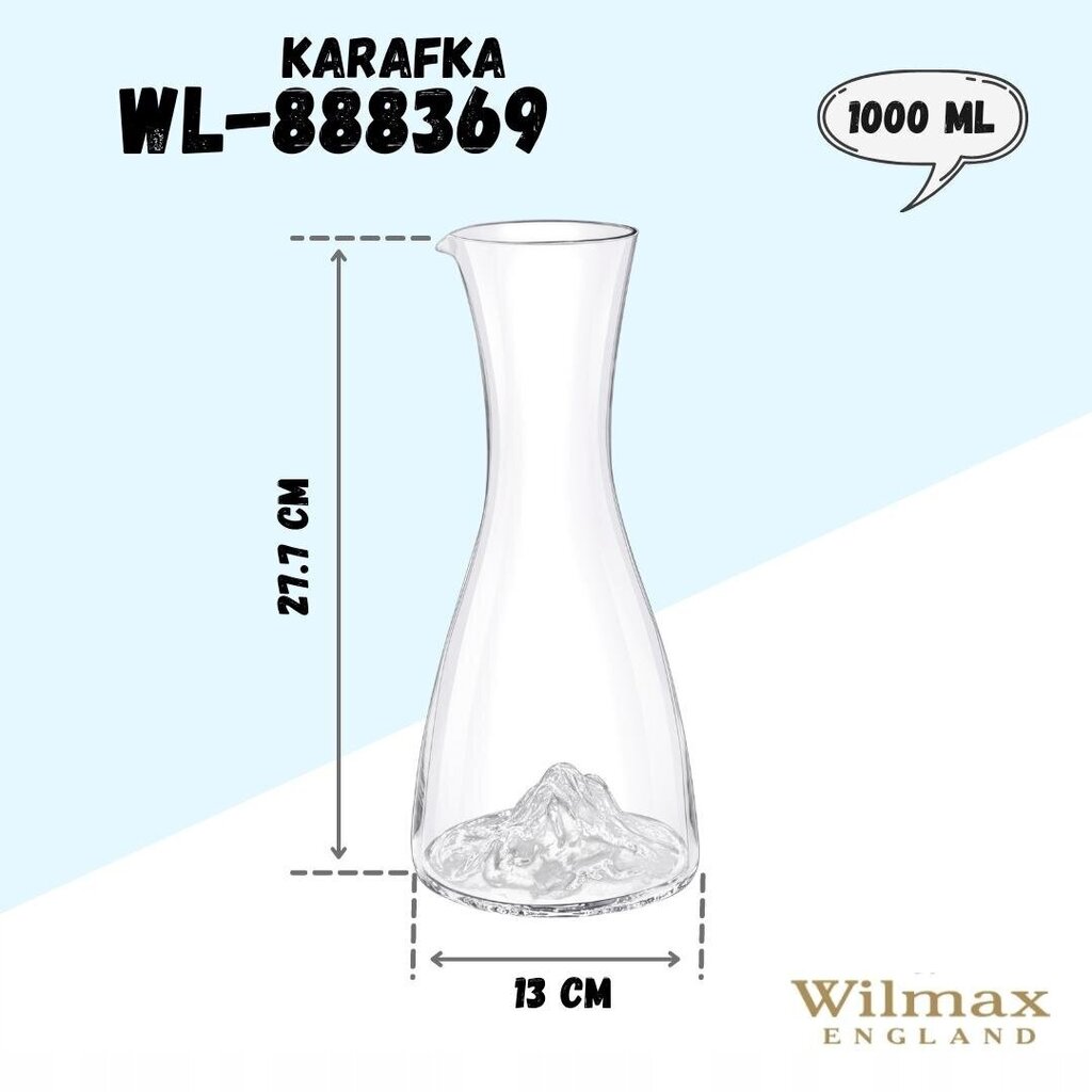 Wilmax kann, 1000 ml hind ja info | Klaasid, tassid ja kannud | kaup24.ee