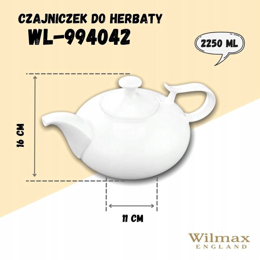 Wilmax teekann, 2250 ml hind ja info | Klaasid, tassid ja kannud | kaup24.ee