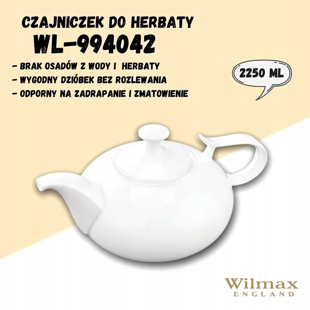 Wilmax teekann, 2250 ml hind ja info | Klaasid, tassid ja kannud | kaup24.ee