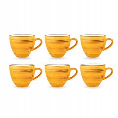 Чашка WILMAX 75 мл, желтая - набор из 6 штук цена и информация | Стаканы, фужеры, кувшины | kaup24.ee