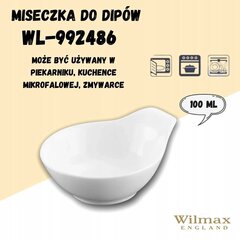WILMAX Миска для макания 10,5 см, 100 мл - набор из 6 шт. цена и информация | Посуда, тарелки, обеденные сервизы | kaup24.ee