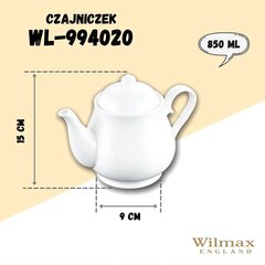 Заварочный чайник WILMAX 850 мл цена и информация | Стаканы, фужеры, кувшины | kaup24.ee