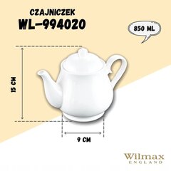 Wilmax teekann, 850 ml hind ja info | Klaasid, tassid ja kannud | kaup24.ee