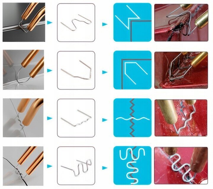 Düüsid plastikeevitusmasinale Red Technic RTZZP0087, 8 tüüpi 800 tk. цена и информация | Keevitusseadmed | kaup24.ee