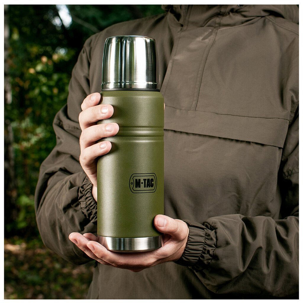 Terasest reisitermos M-Tac Ze stali nierdzewnej 750 ml Olive hind ja info | Termosed, termostassid | kaup24.ee