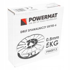 Keevitustraat Powermat PM0013, 0,8mm, 5 kg hind ja info | Keevitusseadmed | kaup24.ee