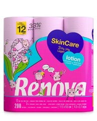 Renova Skin Care Lotion 12R туалетная бумага цена и информация | Туалетная бумага, бумажные полотенца | kaup24.ee