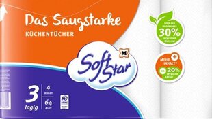 (DE) Soft Star, Бумажные полотенца, 4 штуки цена и информация | Туалетная бумага, бумажные полотенца | kaup24.ee