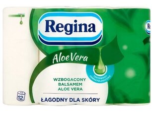 Regina Looduslik Aloe Vera Mitmekülgne Hügieenipaber, 12 Rolli hind ja info | WC-paber, majapidamispaber | kaup24.ee