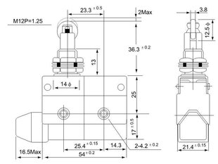 Rullikuga lõpplüliti LS7311 hind ja info | Valvesüsteemid, kontrollerid | kaup24.ee