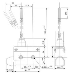 Piirangulüliti koos vedrukangi ja vardaga LS7166 hind ja info | Valvesüsteemid, kontrollerid | kaup24.ee