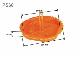 Крышка, монтажная крышка для коробок 60 Simet цена и информация | Выключатели, розетки | kaup24.ee