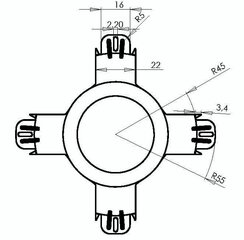 Vahepealne kork 60-82mm halogeen- ja LED-lampide kaitsmiseks - D60 hind ja info | Lülitid ja pistikupesad | kaup24.ee