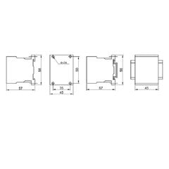 Kontaktor 6A 230V 3NO+1NC - TR1K0610 hind ja info | Valvesüsteemid, kontrollerid | kaup24.ee