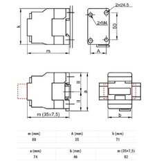 Kontaktor 9A 230V 3NO+1NO -TR1D0910 hind ja info | Valvesüsteemid, kontrollerid | kaup24.ee