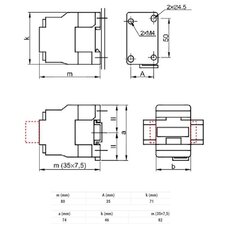 Контактор 18A 24V AC 3NO+1NO - TR1D1810B7 цена и информация | Системы безопасности, контроллеры | kaup24.ee