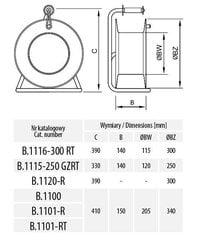 Разветвитель на катушке 4x230V + термос - 1116-300 RT цена и информация | Удлинители | kaup24.ee